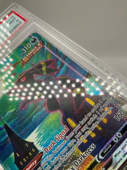 Umbreon VMAX Pokemon Evolving Skies Secret Full Art #215 PSA 9