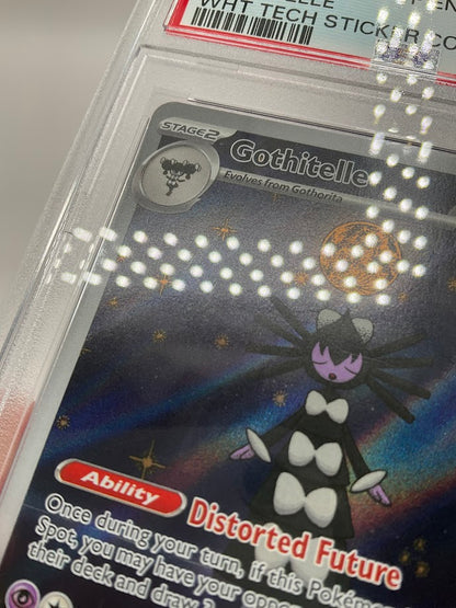Gothitelle Pokemon White Flare Tech Sticker Collection #211 PSA 10