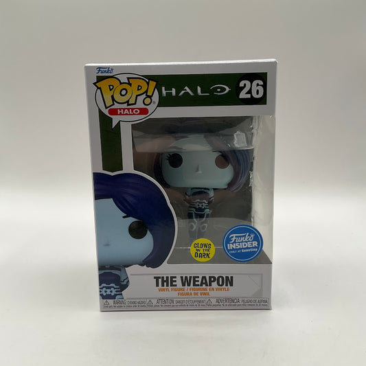 The Weapon Funko Pop! Halo #26 GITD Funko Insider at GameStop