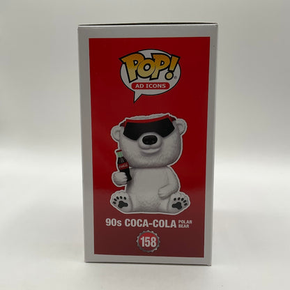 90s Coca-Cola Polar Bear Funko Pop! Ad Icon #158 Flocked Amazon Exclusive