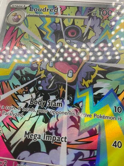 Loudred Pokemon Paradox Rift Illustration Rare #212 PSA 9