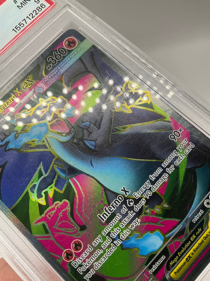 Mega Charizard X ex Pokemon Phantasmal Flames Ultra Rare #109 PSA 9