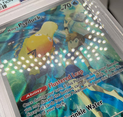 Misty's Psyduck Pokemon Destined Rivals Illustration Rare #193 PSA 9
