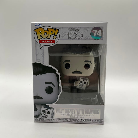 Walt Disney with Drawing Funko Pop! Disney 100 #74