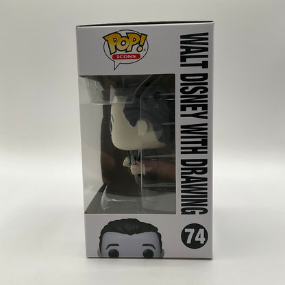 Walt Disney with Drawing Funko Pop! Disney 100 #74