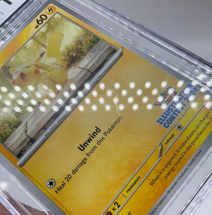 Pikachu Pokemon Illustration Contest 2024 Winner Promo #214 CGC 10 #2