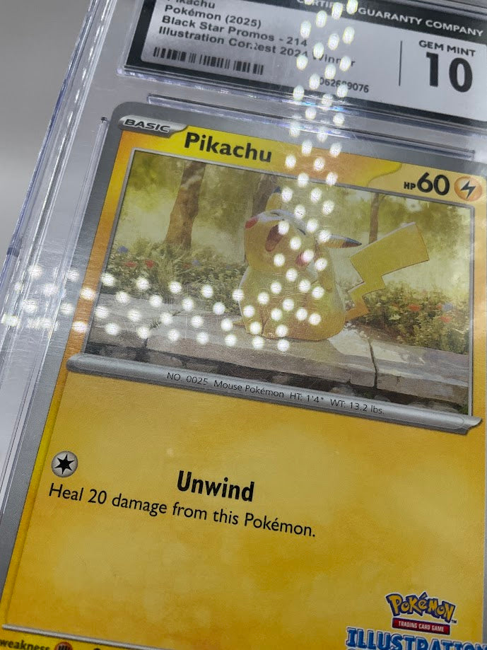 Pikachu Pokemon Illustration Contest 2024 Winner Promo #214 CGC 10 #4