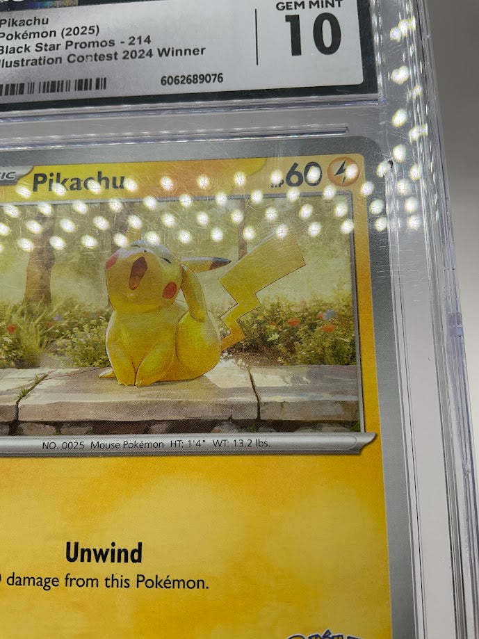 Pikachu Pokemon Illustration Contest 2024 Winner Promo #214 CGC 10 #4