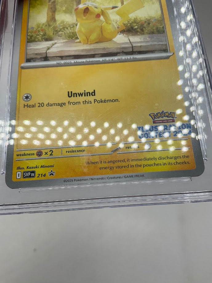 Pikachu Pokemon Illustration Contest 2024 Winner Promo #214 CGC 10 #4