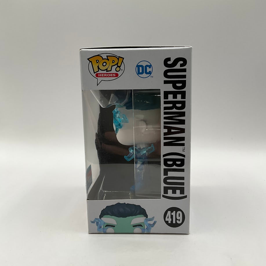 Superman (Blue) Funko Pop! DC Super Heroes #419 2021 Fall Convention
