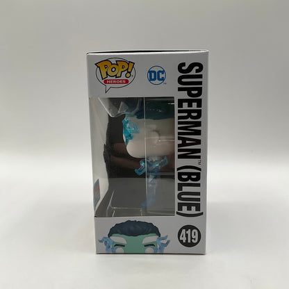 Superman (Blue) Funko Pop! DC Super Heroes #419 2021 Fall Convention