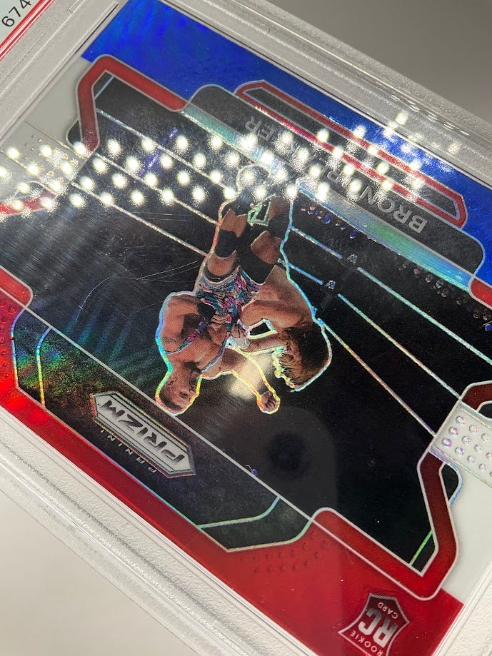 Bron Breakker 2022 Panini Prizm Red White & Blue Prizm RC #39 PSA 10