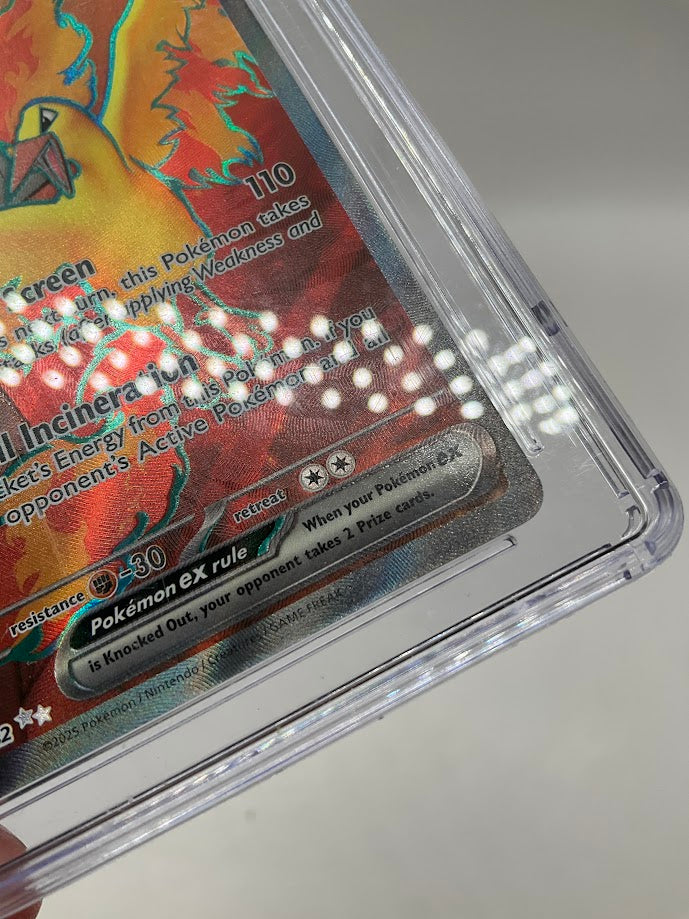 Team Rocket's Moltres ex Pokemon Destined Rivals UPC #208 CGC 9.5