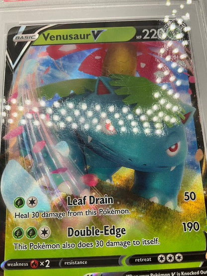 Venusaur V Pokemon Venusaur V Battle Deck #100 PSA 9