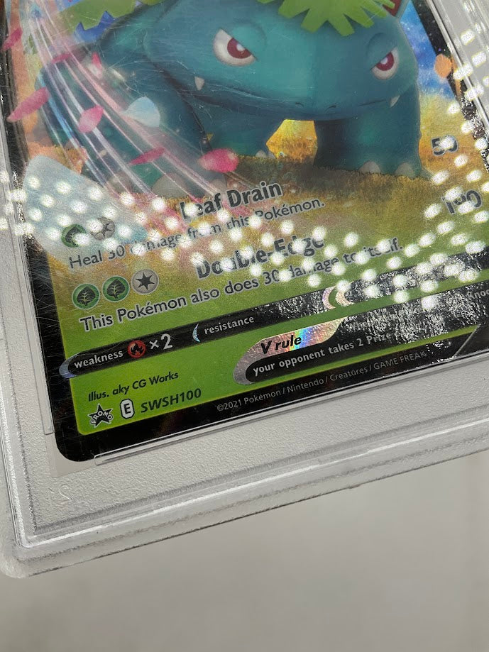 Venusaur V Pokemon Venusaur V Battle Deck #100 PSA 9