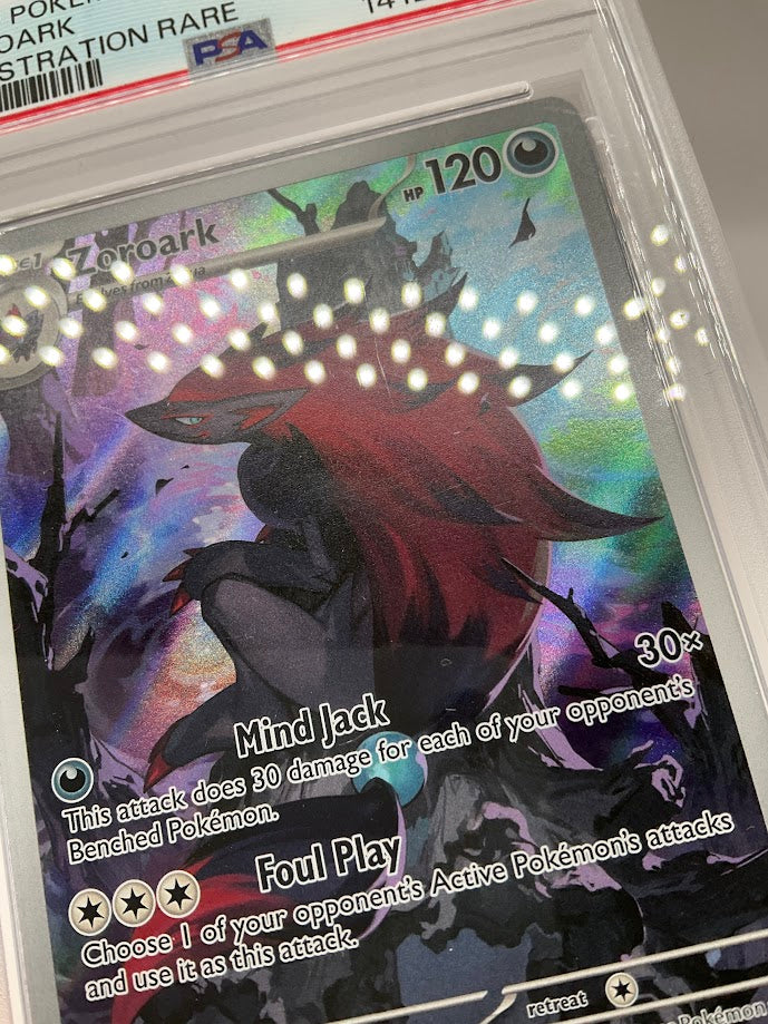 Zoroark Pokemon White Flare Illustration Rare #143 PSA 9
