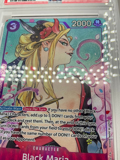 Black Maria One Piece Card Game Illustration Box Vol 2 #074 PSA 10