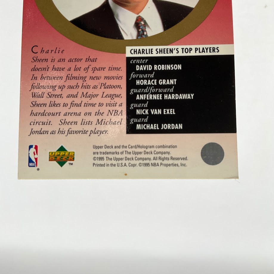 Michael Jordan / Charlie Sheen 1995-96 Upper Deck #339、Collector Store LLC、kayou
