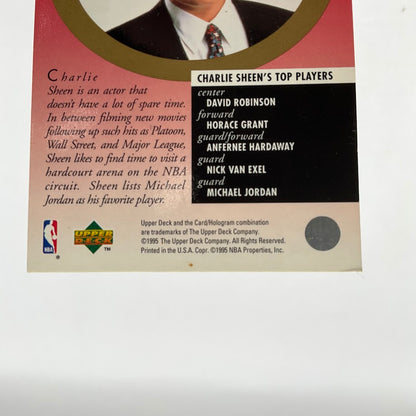 Michael Jordan / Charlie Sheen 1995-96 Upper Deck #339
