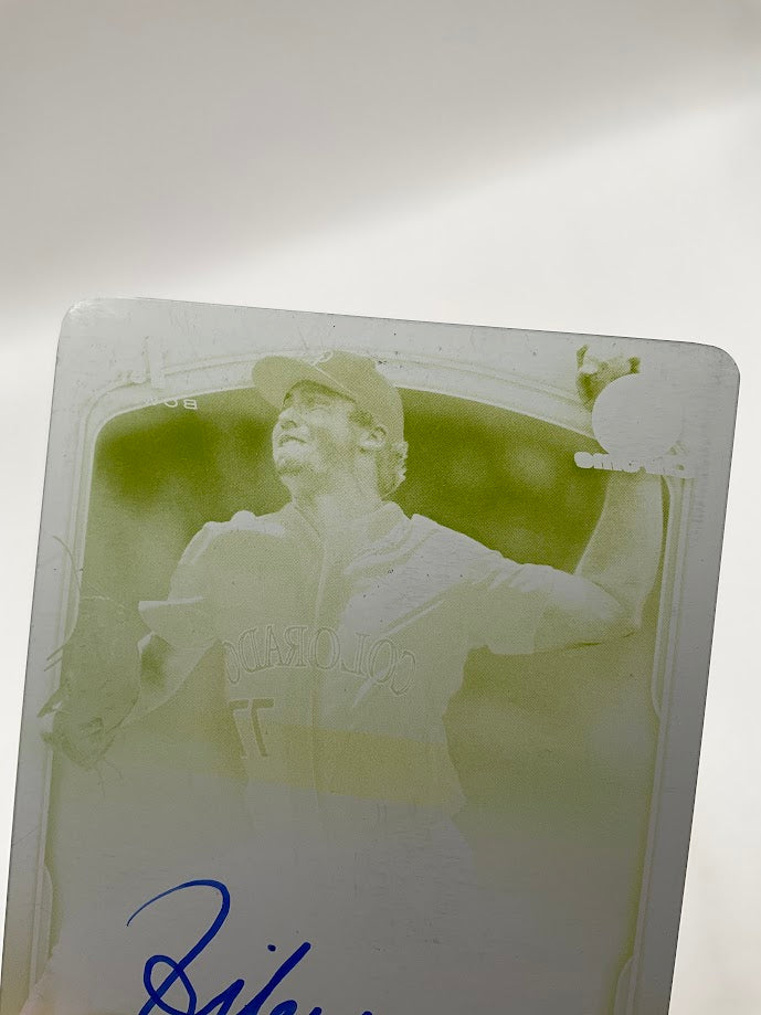 Riley Kelly 2025 Bowman Draft Yellow Printing Plate Auto 1/1 #CPA-RK、Collector Store LLC、kayou