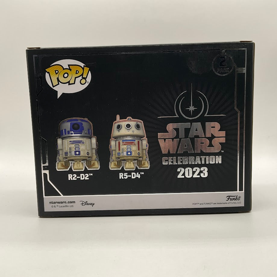 R2-D2 & R5-D4 Funko Pop! Star Wars 2 Pack 2023 Galactic Convention