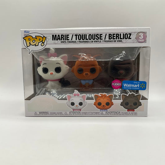 Marie / Toulouse / Berlioz Funko Pop! The Aristocats 3 Pack Flocked Walmart