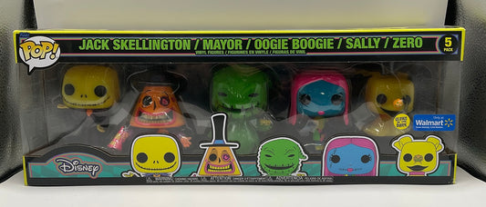 Jack Skellington / Mayor / Oogie Boogie / Sally / Zero Funko Pop! GITD Walmart