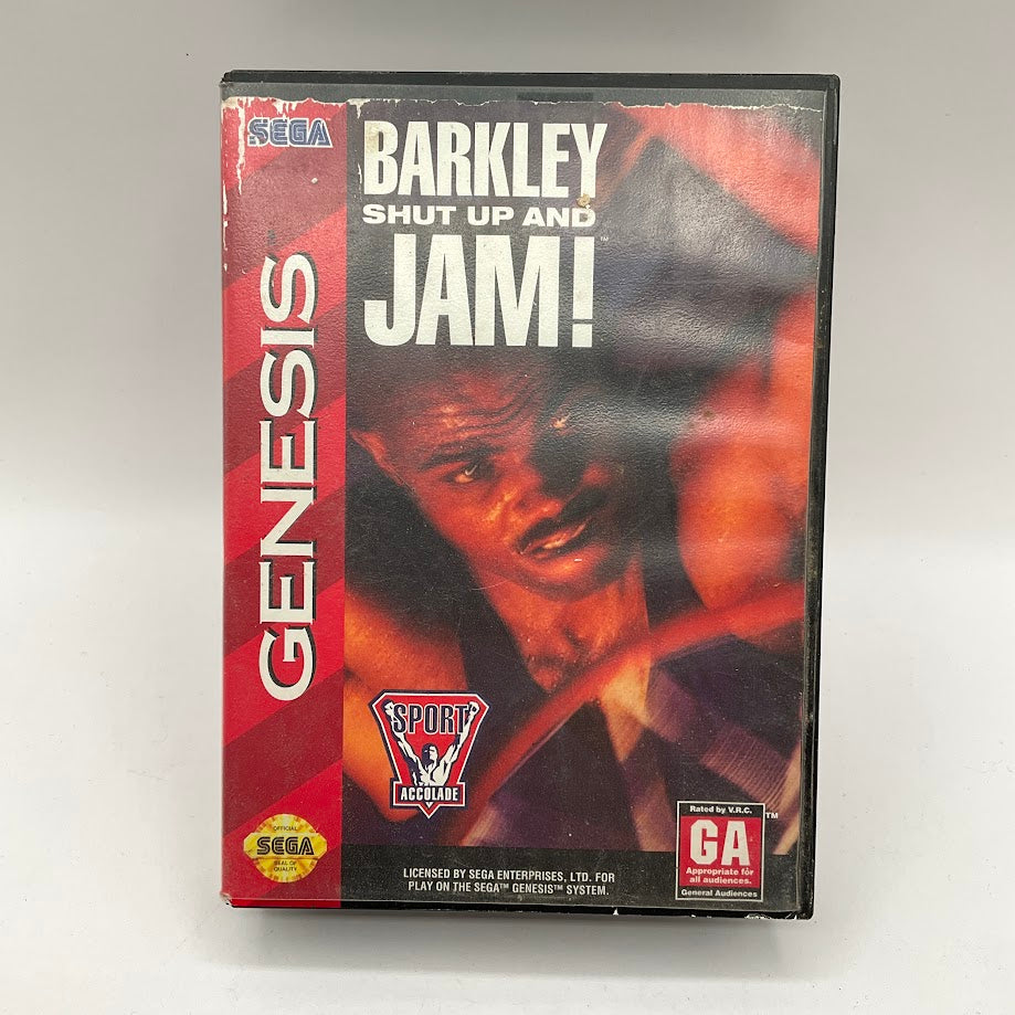 Barkley Shut Up and Jam Sega Genesis CIB