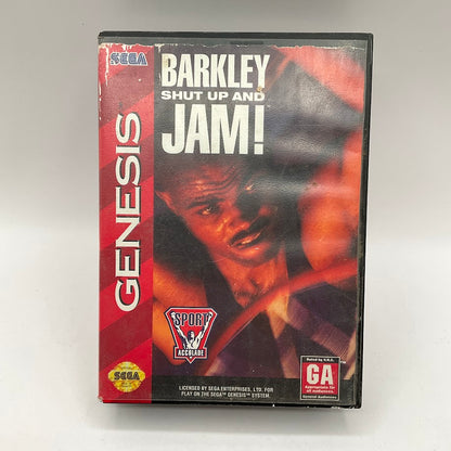 Barkley Shut Up and Jam Sega Genesis CIB