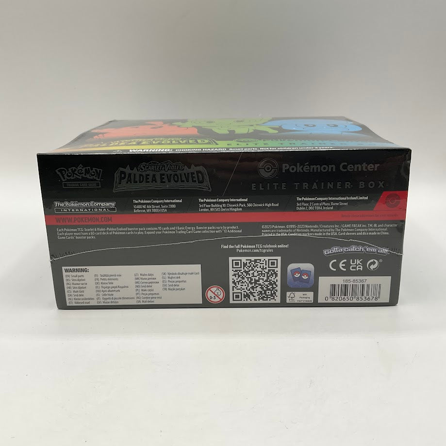 Scarlet & Violet: Paldea Evolved Elite Trainer Box Pokemon Center Exclusive