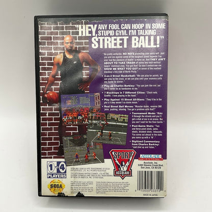 Barkley Shut Up and Jam Sega Genesis CIB
