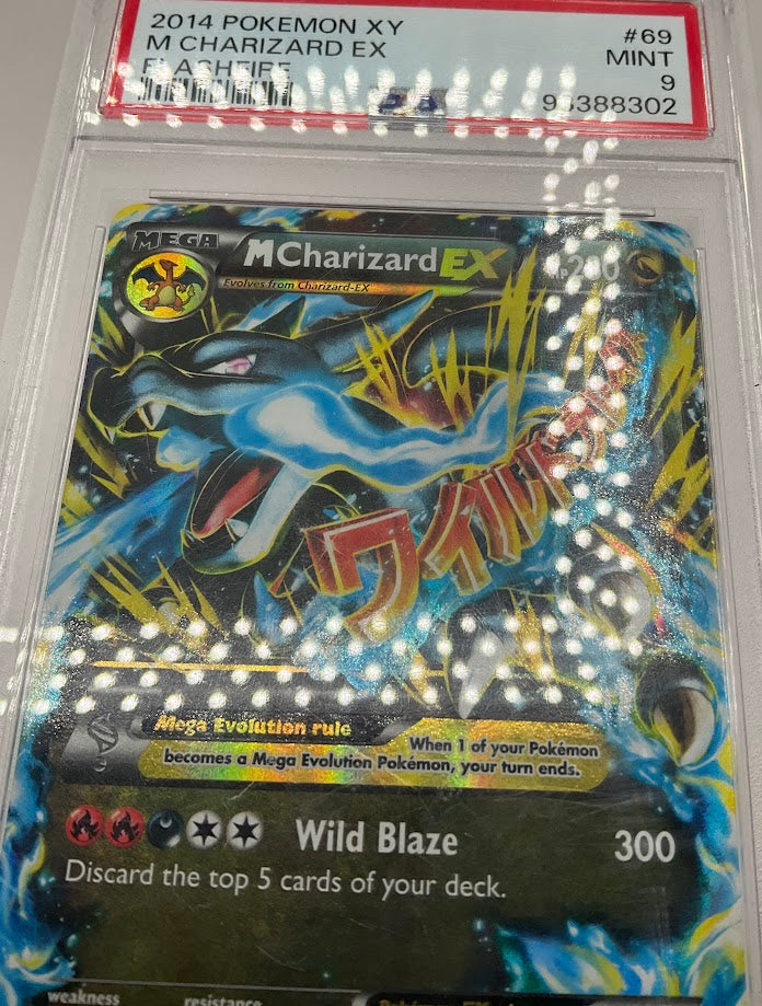 pokemon card value mega charizard ex M Charizard ex Pokemon Flashfire #69 PSA 9
