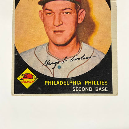 George Anderson 1959 Topps RC #338 Philadelphia Phillies VG