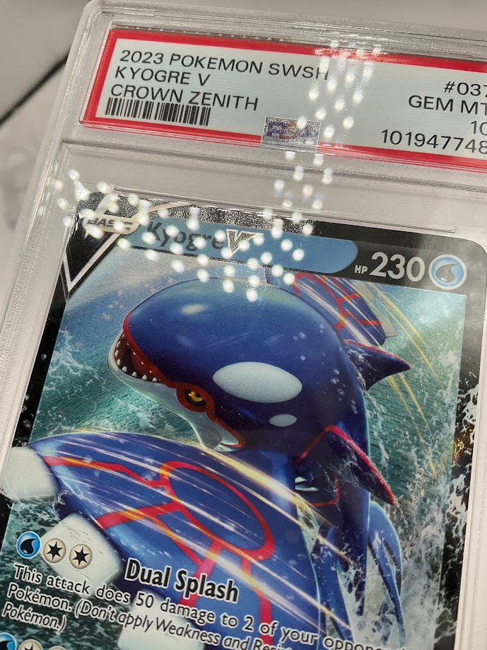Kyogre V Pokemon Crown Zenith #037 PSA 10