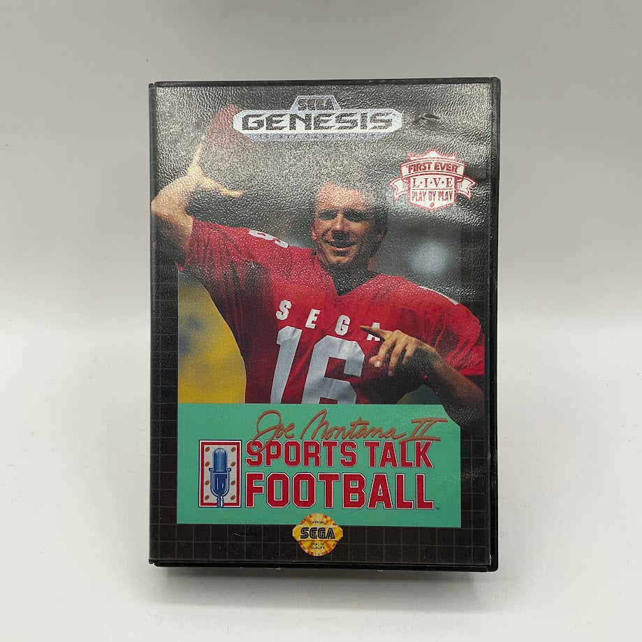 Joe Montana II Sports Talk Football Sega Genesis Used