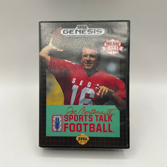 Joe Montana II Sports Talk Football Sega Genesis Used