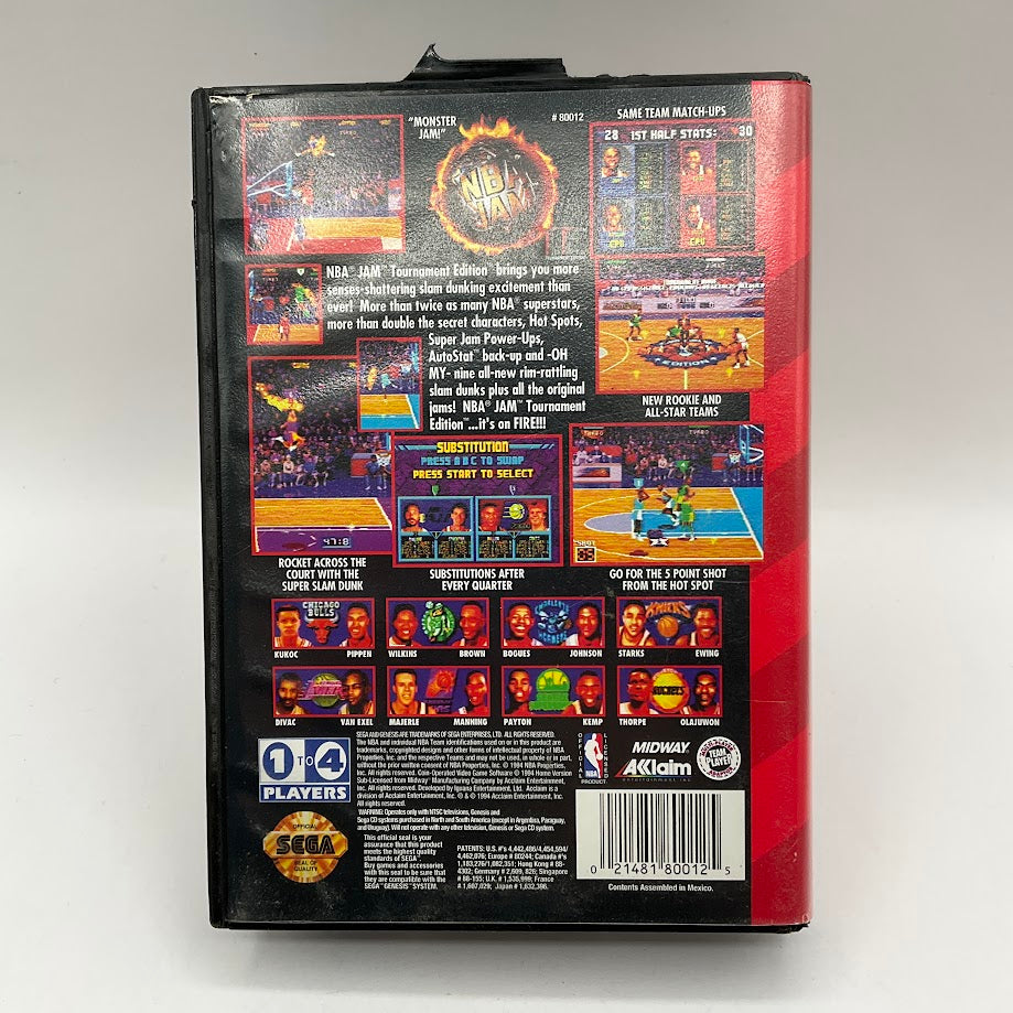 NBA Jam Tournament Edition Sega Genesis Used