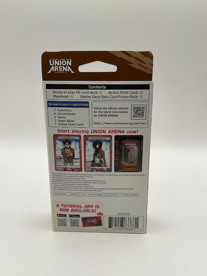 Union Arena: Attack on Titan Starter Deck