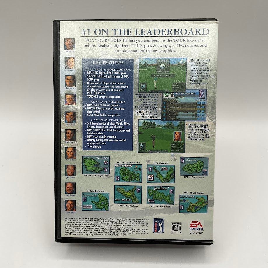 PGA Tour Golf III Sega Genesis CIB