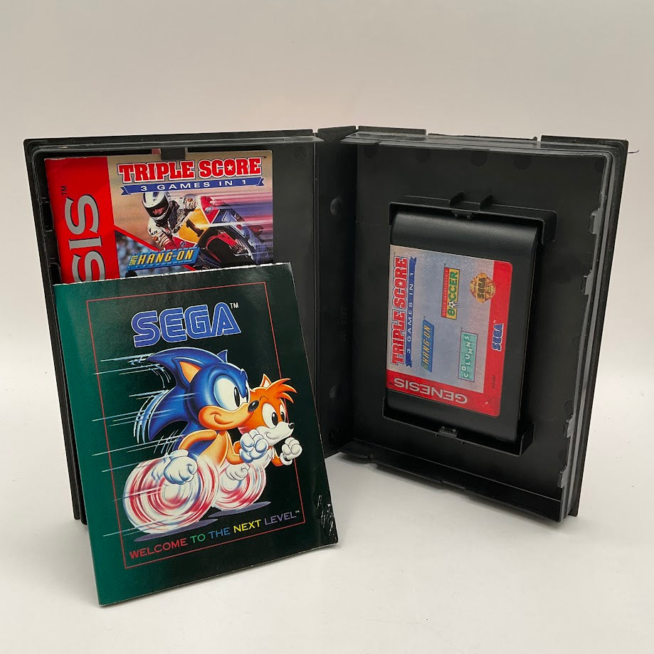 Triple Score Sega Genesis CIB