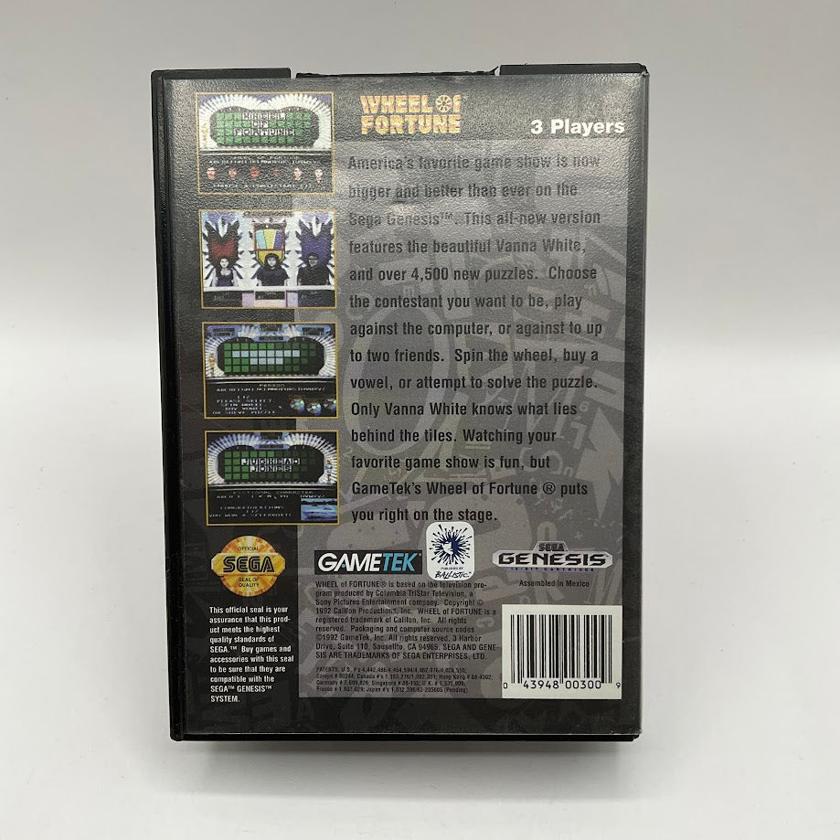 Wheel of Fortune Sega Genesis CIB