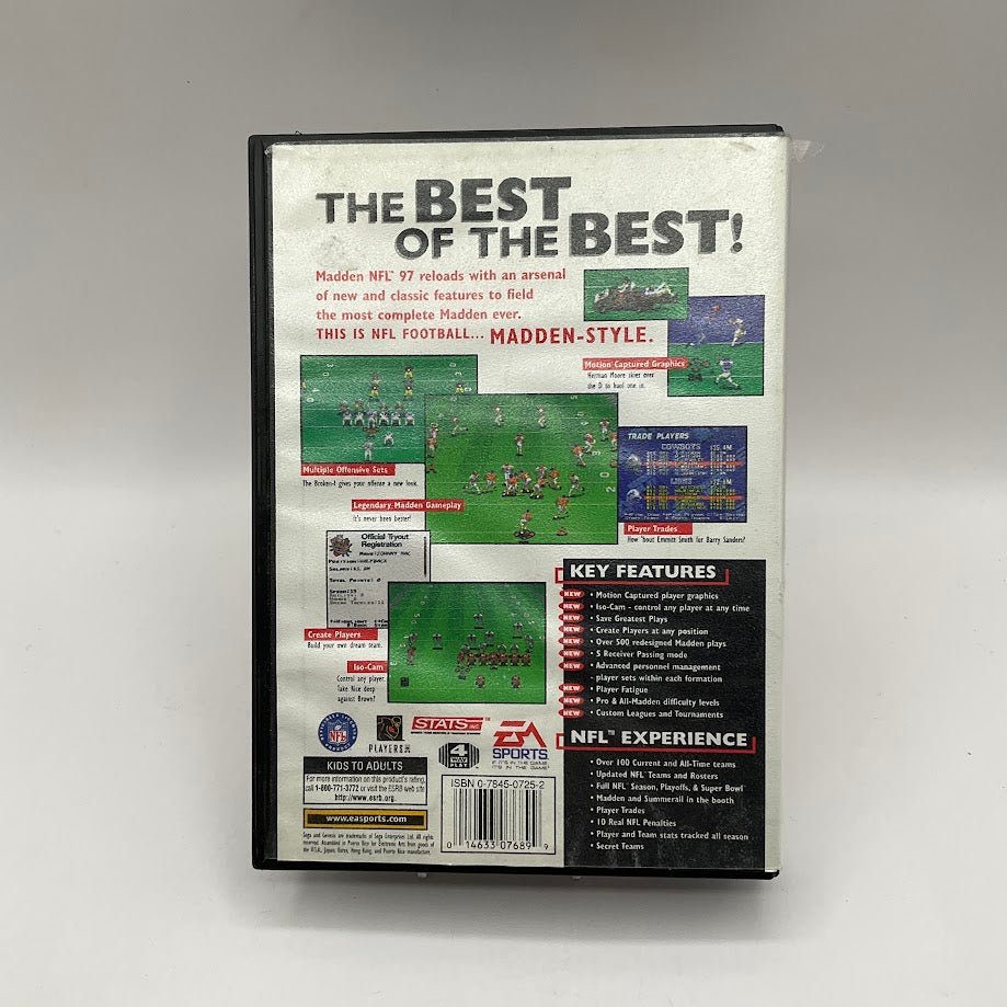 Madden NFL '97 Sega Genesis CIB #2