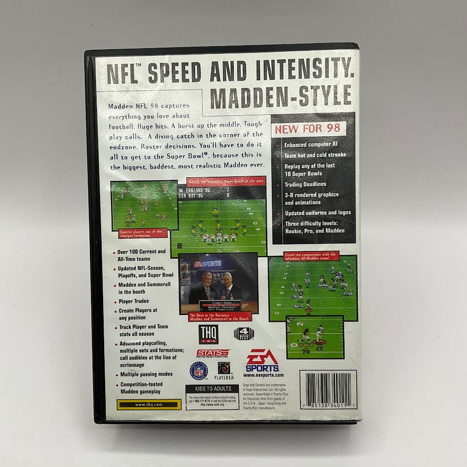 Madden NFL '98 Sega Genesis CIB
