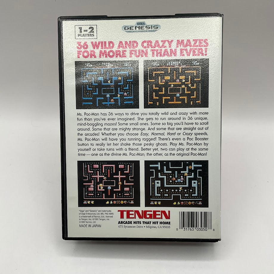 Ms. Pac-Man Sega Genesis CIB #2