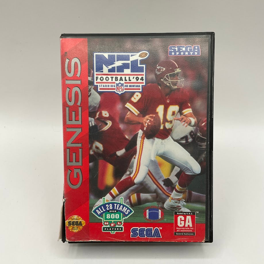 NFL Football '94 Starring Joe Montana Sega Genesis CIB #1