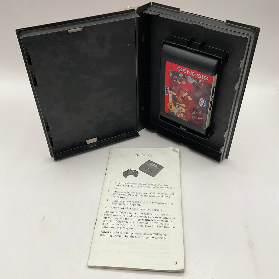 NFL Football '94 Starring Joe Montana Sega Genesis CIB #1