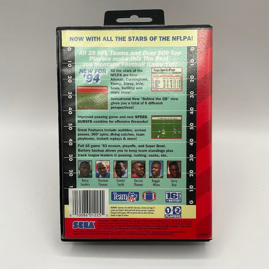 NFL Football '94 Starring Joe Montana Sega Genesis CIB #2