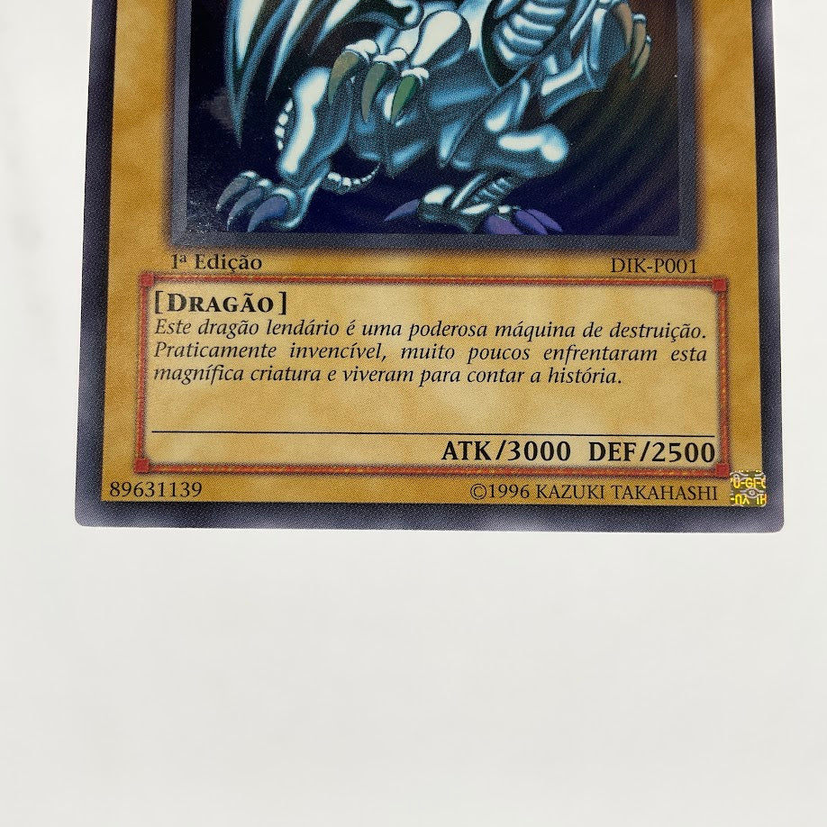 Blue-Eyes White Dragon Yu-Gi-Oh! Ultra Rare 1st Edition Porteugese DIK-P001 #1 Blue-Eyes White Dragon Yu-Gi-Oh! Ultra Rare 1st Edition Porteugese DIK-P001 #1