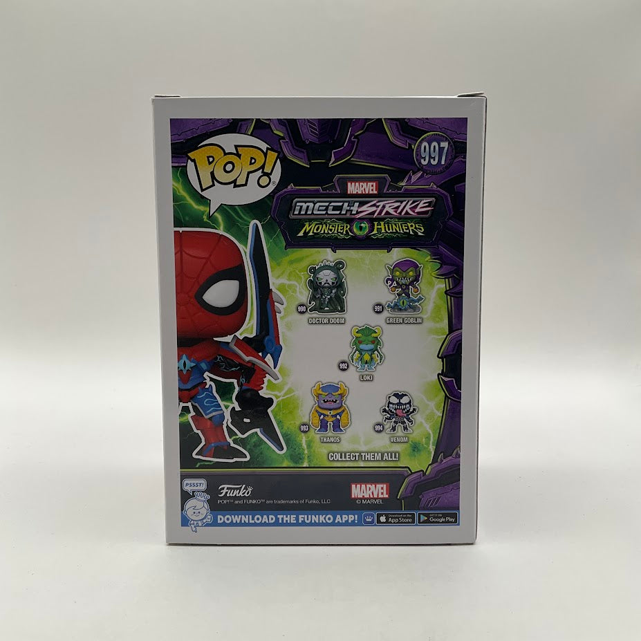 Spider-Man Funko Pop! Mech Strike Monster Hunters #997 Walmart Exclusive