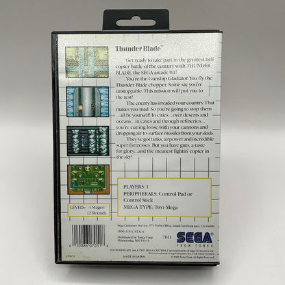 Thunder Blade Sega Master System CIB
